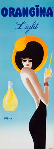 Appraisal: BERNARD VILLEMOT - ORANGINA LIGHT x inches x cm A