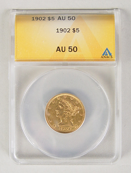 Appraisal: Liberty Head Gold Coin Certified by ANACS AU This coin