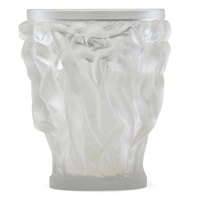 Appraisal: LALIQUE Bacchantes vase Condition Report Excellent condition no damage