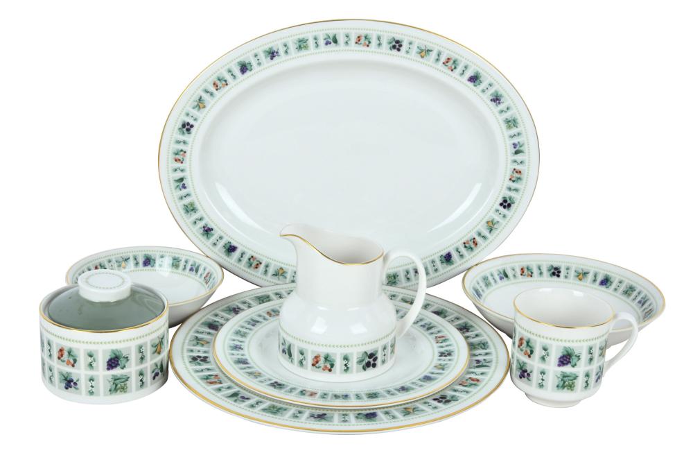 Appraisal: SET OF ROYAL DOULTON DISHES'Tapestry' pattern comprising large tray inches