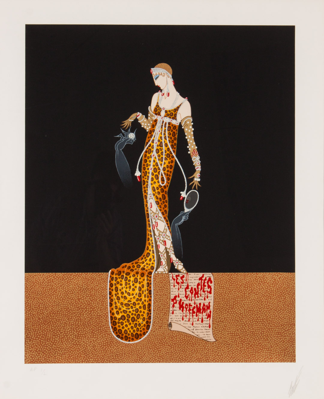 Appraisal: a Erte Les Contes D'Hoffman screenprint Roain de Tirtoff called