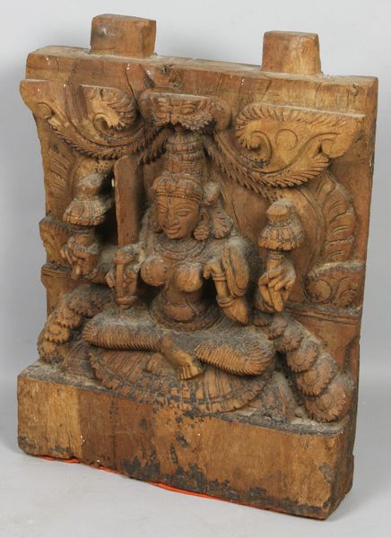 Appraisal: th-early th Century Thai wood carving h x w good