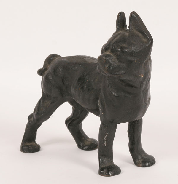 Appraisal: Cast iron Boston Terrier doorstop H x W