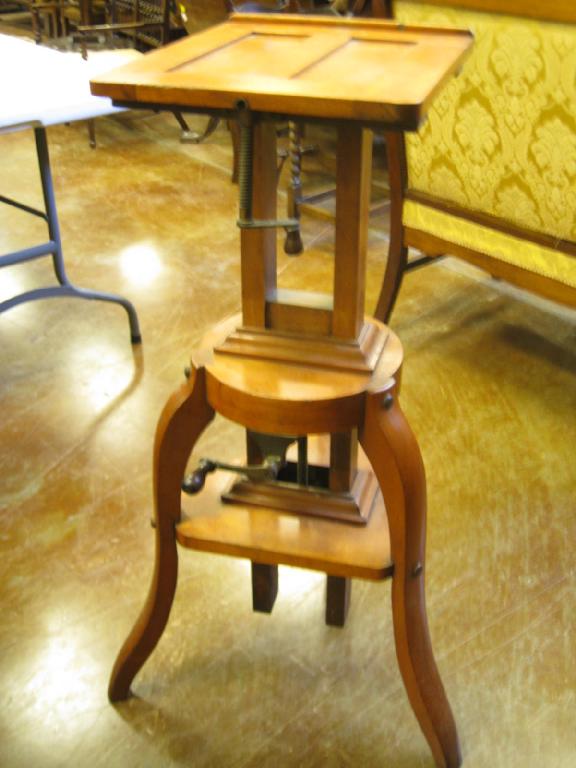 Appraisal: A mahogany Studio Camera Stand