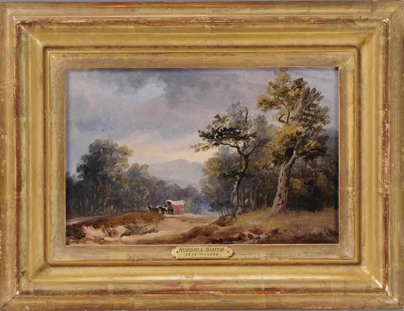 Appraisal: ATTRIBUTED TO RUSSELL SMITH McCONNELLSBURG PENNSYLVANIA Oil on paper laid