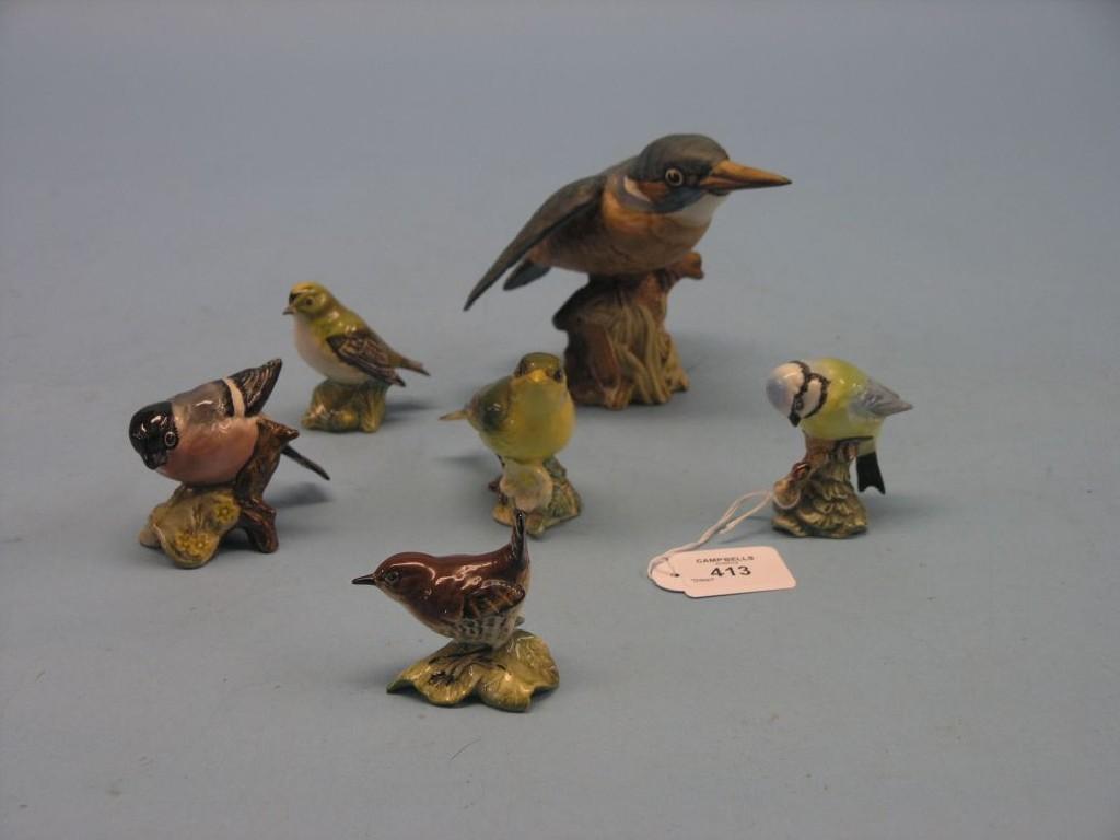 Appraisal: Beswick bird models five named birds including Bullfinch and a