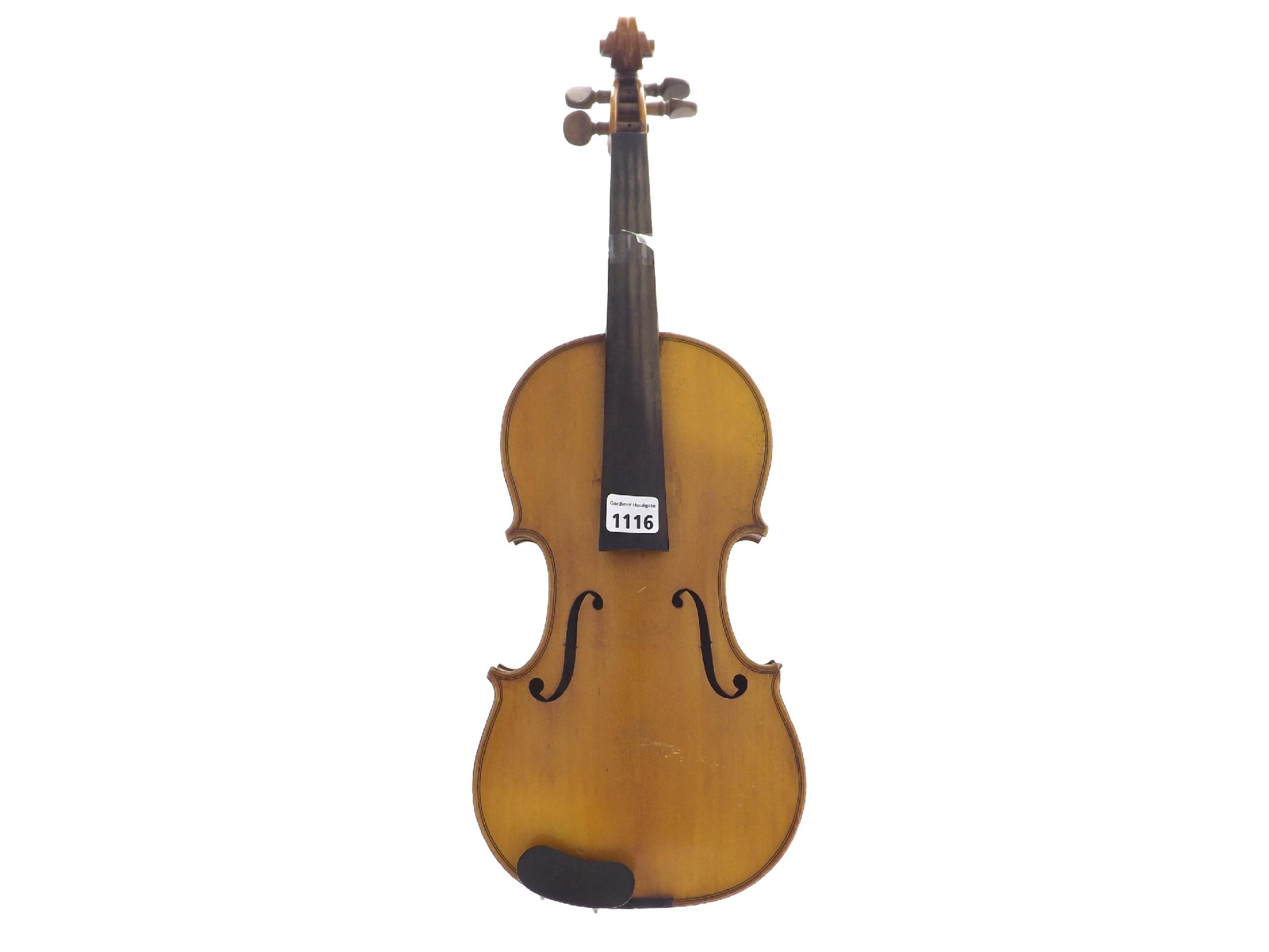 Appraisal: French violin labelled F Breton Brevete also stamped Breton on