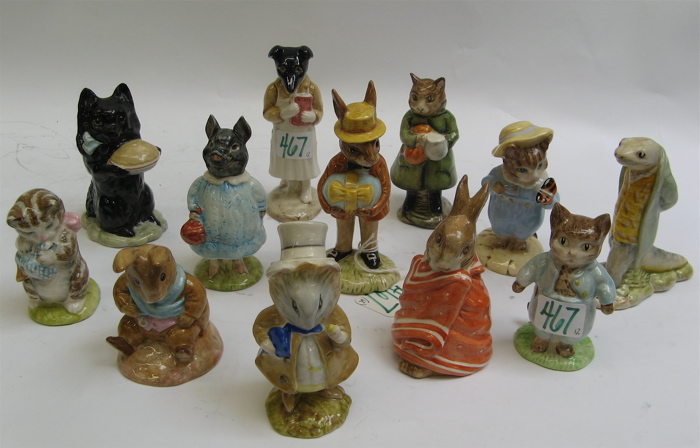 Appraisal: ENGLISH BESWICK PORCELAIN BEATRIX POTTER MINIATURES a group of including