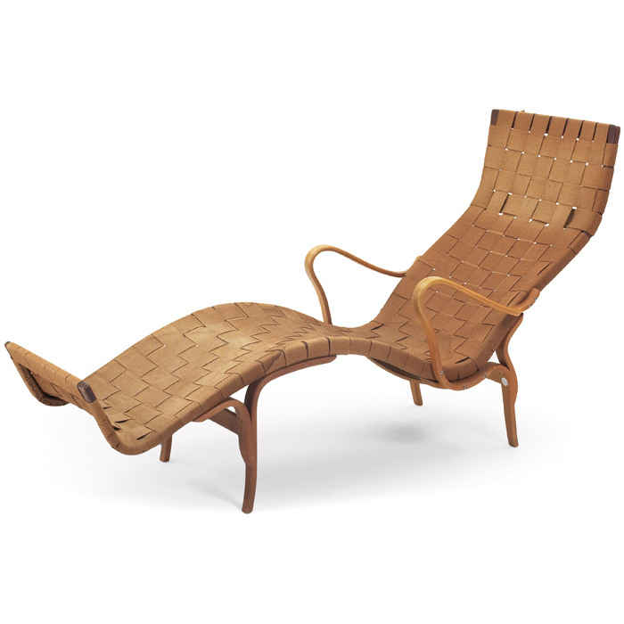 Appraisal: Bruno Mathsson Pernilla chaise by Karl Mathsson Sweden molded beech