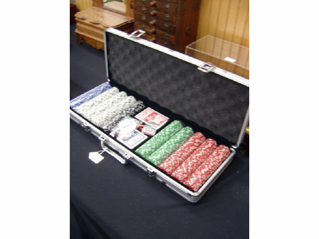 Appraisal: POKER CHIPS W CASE