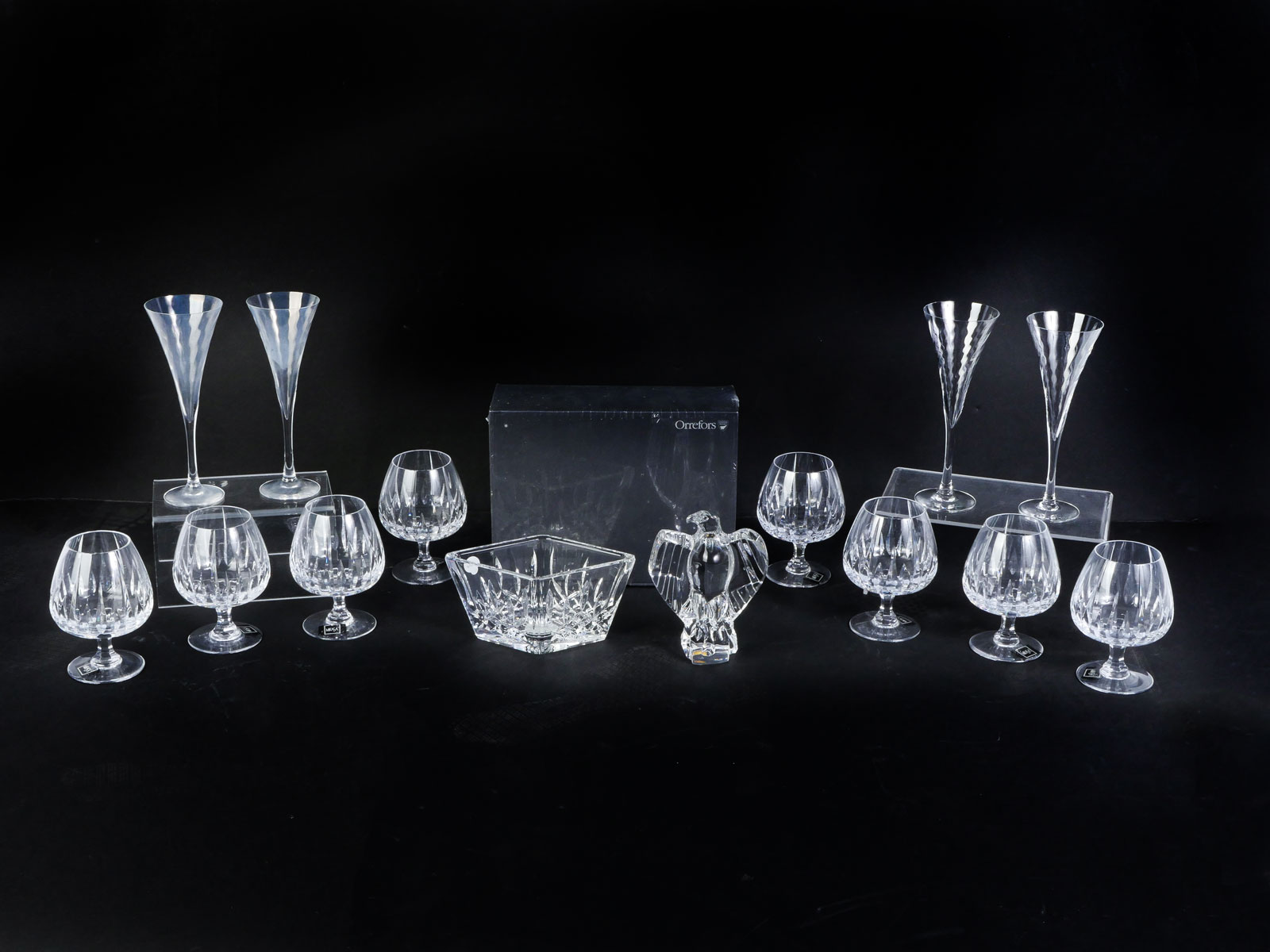 Appraisal: BACCARAT WATERFORD MIKASA ORREFORS CRYSTAL A pc collection of crystal