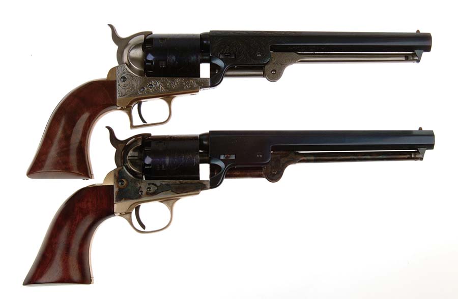 Appraisal: LOT OF TWO UBERTI REPRODUCTION NAVY REVOLVERS Cal SN Fine