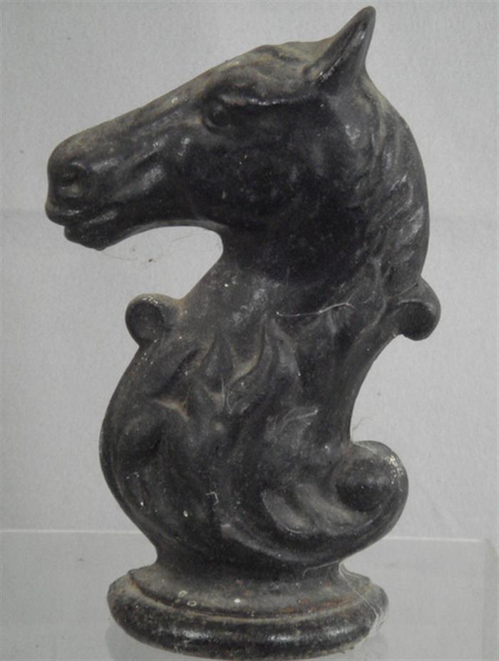 Appraisal: Cast iron horse head doorstop tall Estimate -