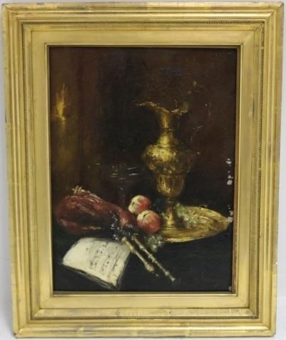 Appraisal: ANTOINE VOLLON - FRANCE OIL PAINTINGON BOARD DEPICTING A STILL