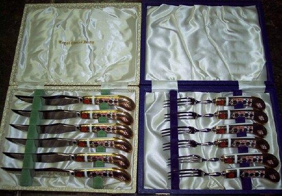 Appraisal: A set of Royal Crown Derby Imari handled dessert knives