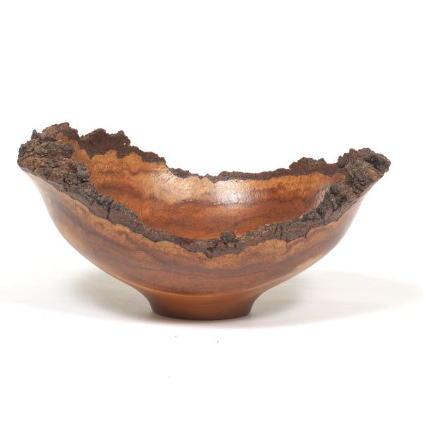 Appraisal: DUSTIN COATES AMERICAN CONTEMPORARY x Cherry burl wood fruit bowl