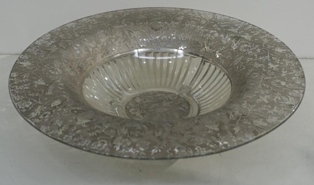 Appraisal: ACID ETCHED GLASS FLARED RIM BOWL D IN CM Acid