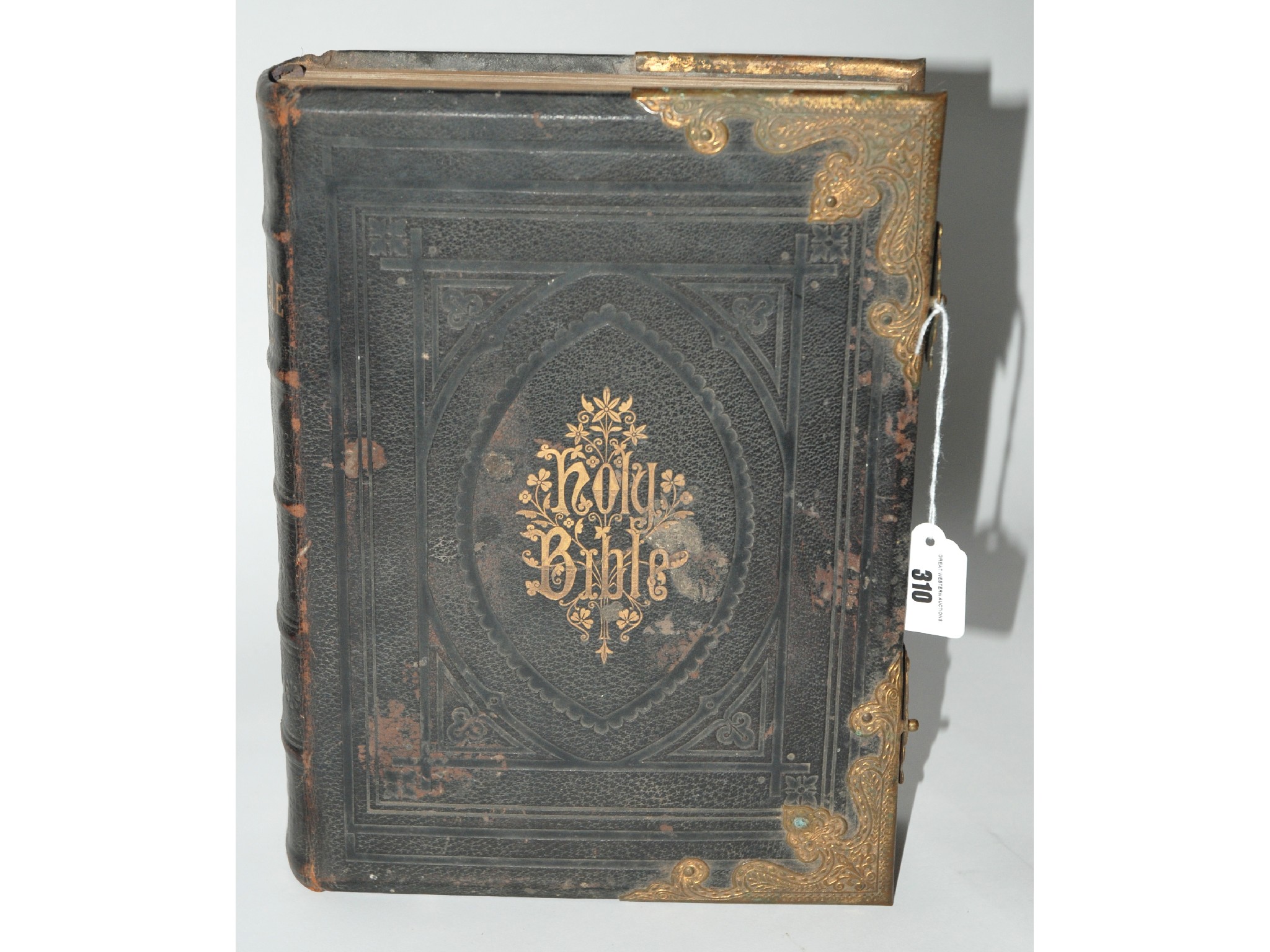 Appraisal: A family bible with gilt-metal clasps