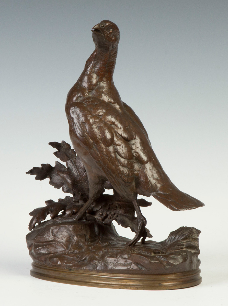 Appraisal: Jules Moigniez French - Bronze Pheasant Insc on base J