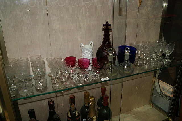 Appraisal: A SMALL COLLECTION OF GLASSWARE to include a ruby glass