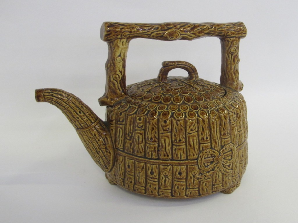 Appraisal: Bellfield and Co Prestonpans bamboo moulded teapot