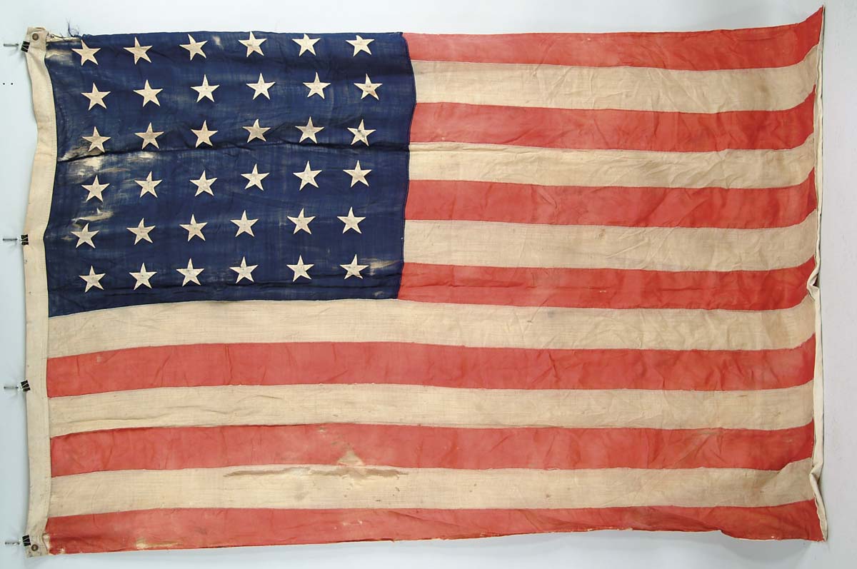 Appraisal: -STAR AMERICAN FLAG x -star flag commemorates the state of