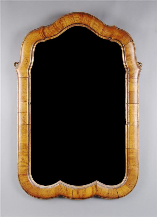 Appraisal: A Continental Parcel Gilt Walnut Mirror Height x width inches