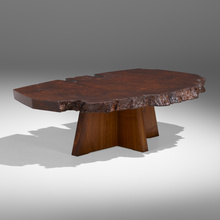 Appraisal: George Nakashima IMPORTANT ARLYN COFFEE TABLE Nakashima StudioUSA redwood root