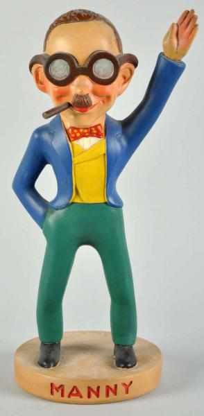 Appraisal: Plaster Pep Boys Statue Depicting Manny Description s Depicts Manny