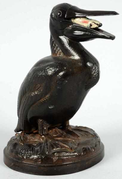 Appraisal: Cast Iron Pelican Mechanical Bank Manufactured by J E Stevens