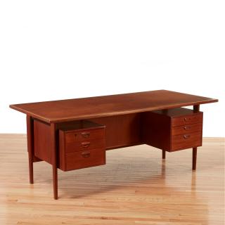 Appraisal: Kai Kristiansen Danish Modern desk Kai Kristiansen Danish Modern desk