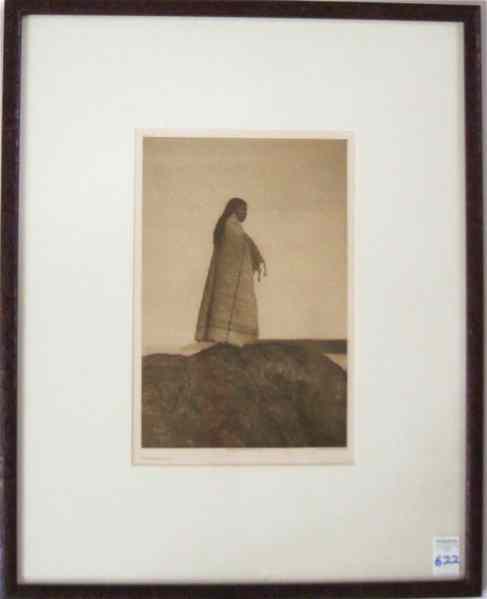 Appraisal: AFTER EDWARD S CURTIS PHOTOGRAVURE Seattle - ''Cowichan Girl'' from