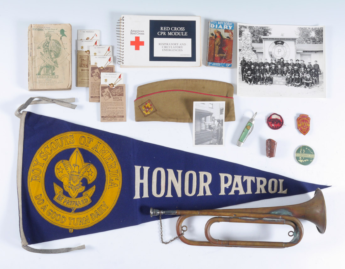 Appraisal: COLLECTION OF 'S BOY SCOUT MEMORABILIA Entire collection from one