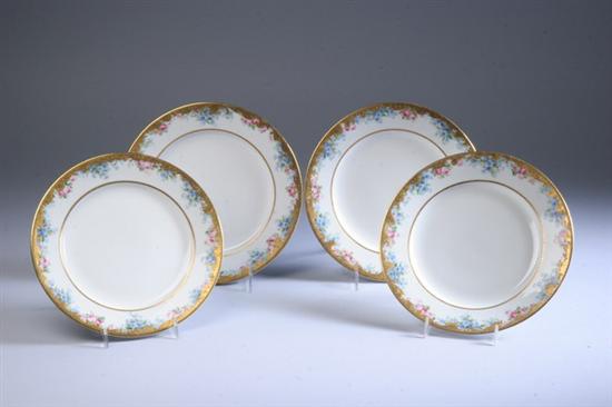 Appraisal: ELEVEN PORCELAIN DINNER PLATES AND TWELVE LUNCHEON PLATES circa retailed