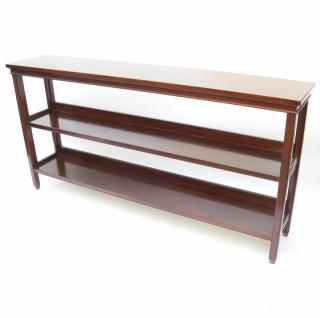 Appraisal: Three Shelf Mahogany Bookcase Three shelf mahogany bookcase H x