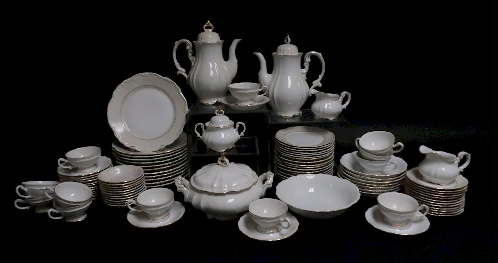 Appraisal: Hertel-Jacob Bavarian Porcelain Dinner Service Hertel-Jacob Bavarian Porcelain Dinner Service