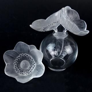 Appraisal: Grouping of Two Lalique France Crystal Tablewares Grouping of Two