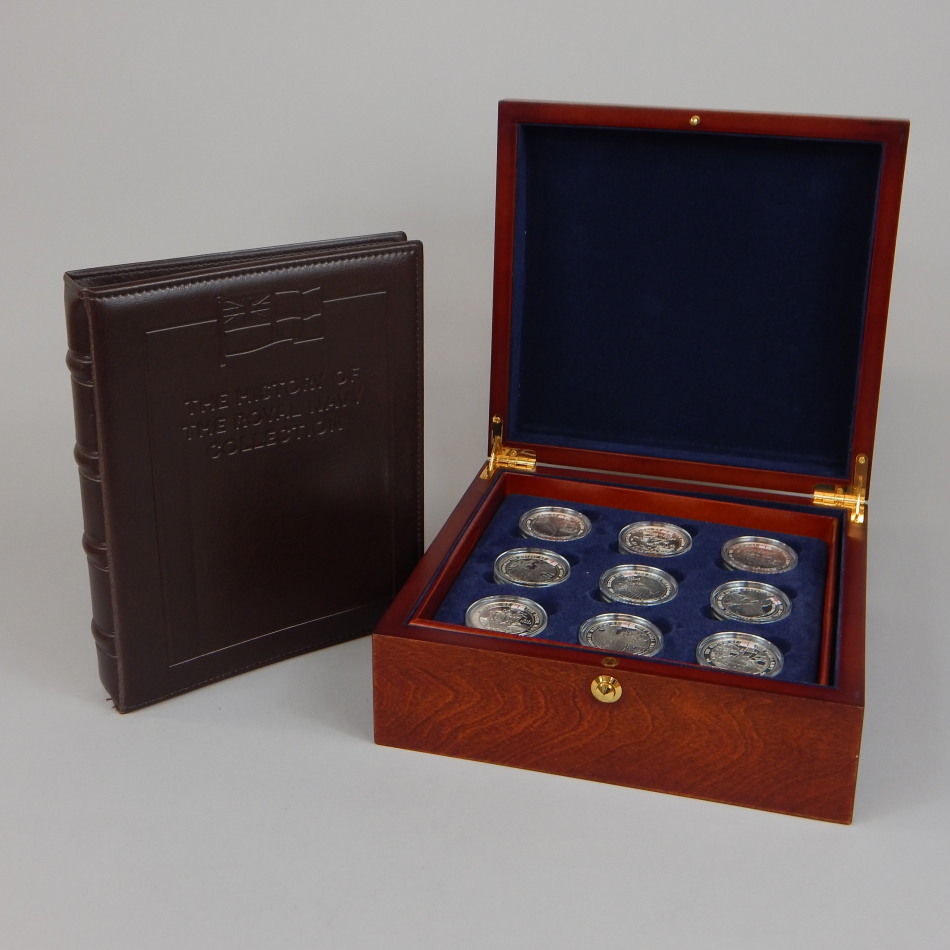 Appraisal: A set of silver commemorative medallions from the history of