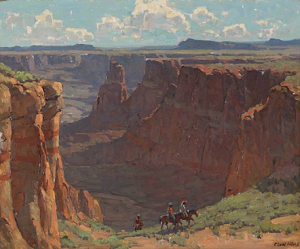 Appraisal: Edgar Payne - 'Blue Canyon' signed 'Edgar Payne' lower right