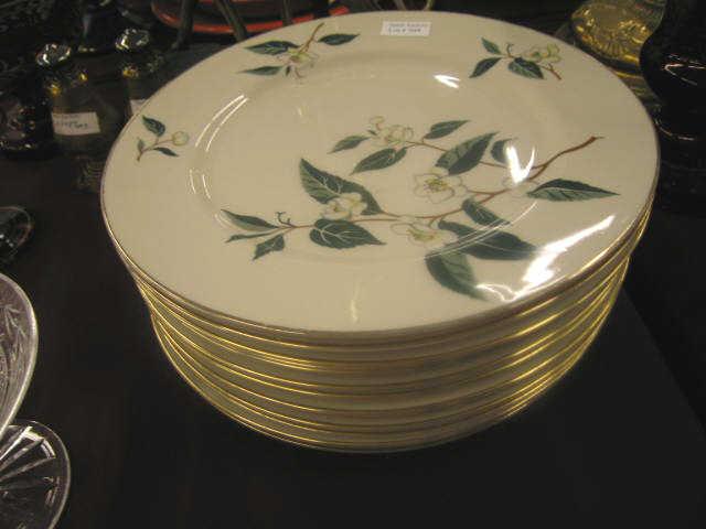 Appraisal: Set of Flintridge China Plates floral decor