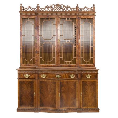 Appraisal: George III Style Mahogany Breakfront Estimate -