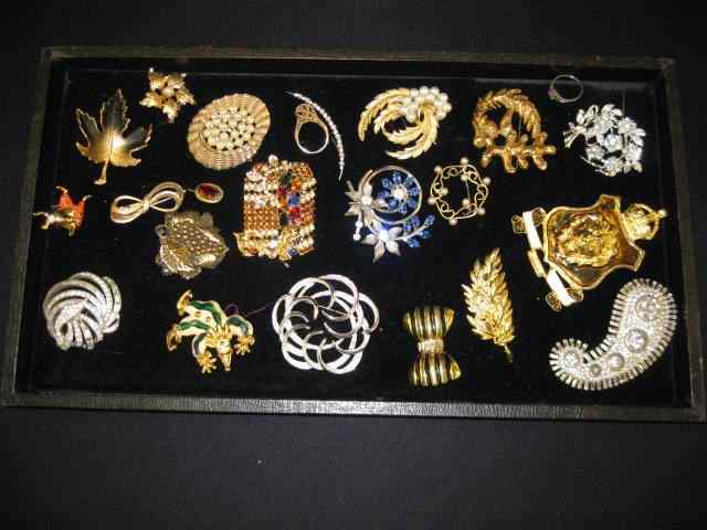 Appraisal: Lot of Estate Costume Jewelry brooches rings more