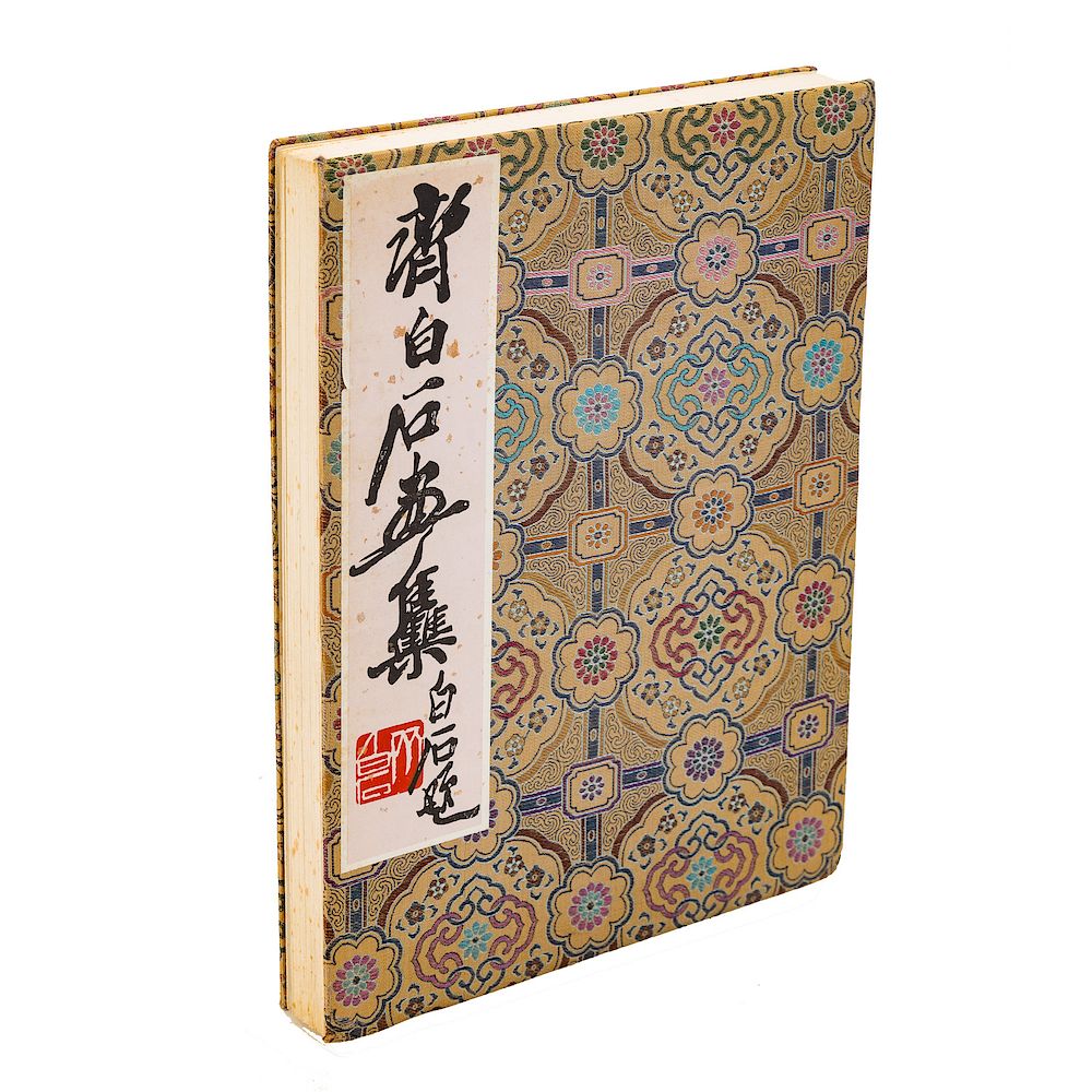 Appraisal: Collected Paintings of QI Baishi book Chinese - Published brocade