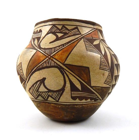 Appraisal: TRIBAL Acoma New Mexico Indian pottery jar th C bulbous