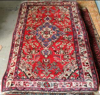 Appraisal: Lot of Hamadan carpet and a Sarouk carpet ' x