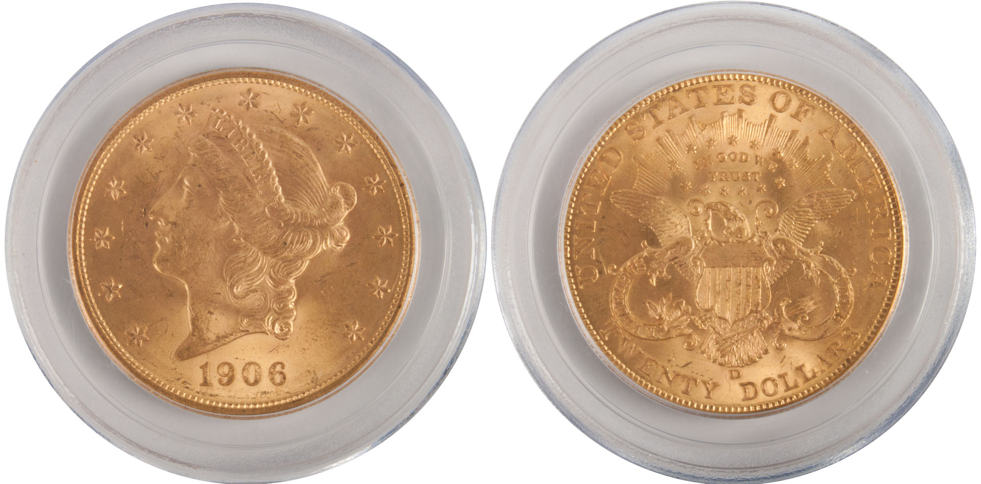 Appraisal: United States Coronet type double eagle -D gold piece MS-