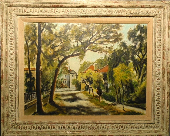 Appraisal: - Laufman Sidney American - oil on canvas painting of