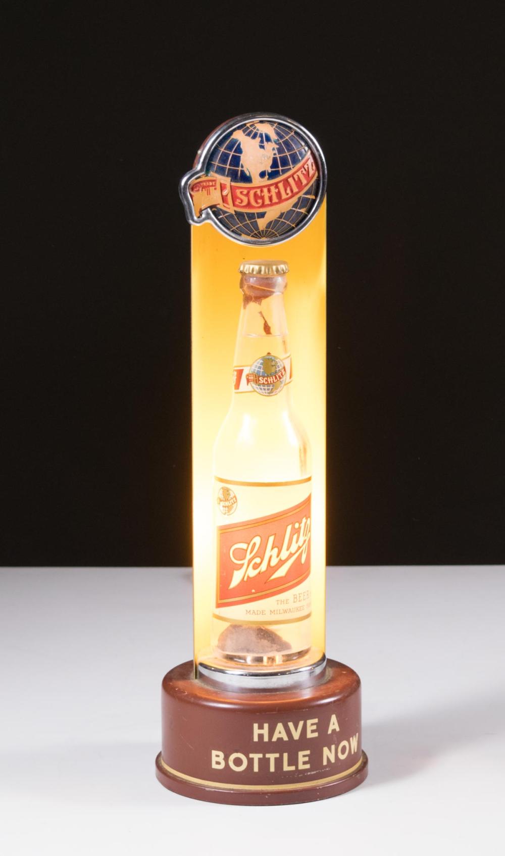 Appraisal: VINTAGE SCHLITZ BEER BAR LIGHT Price Brothers Inc for Schlitz