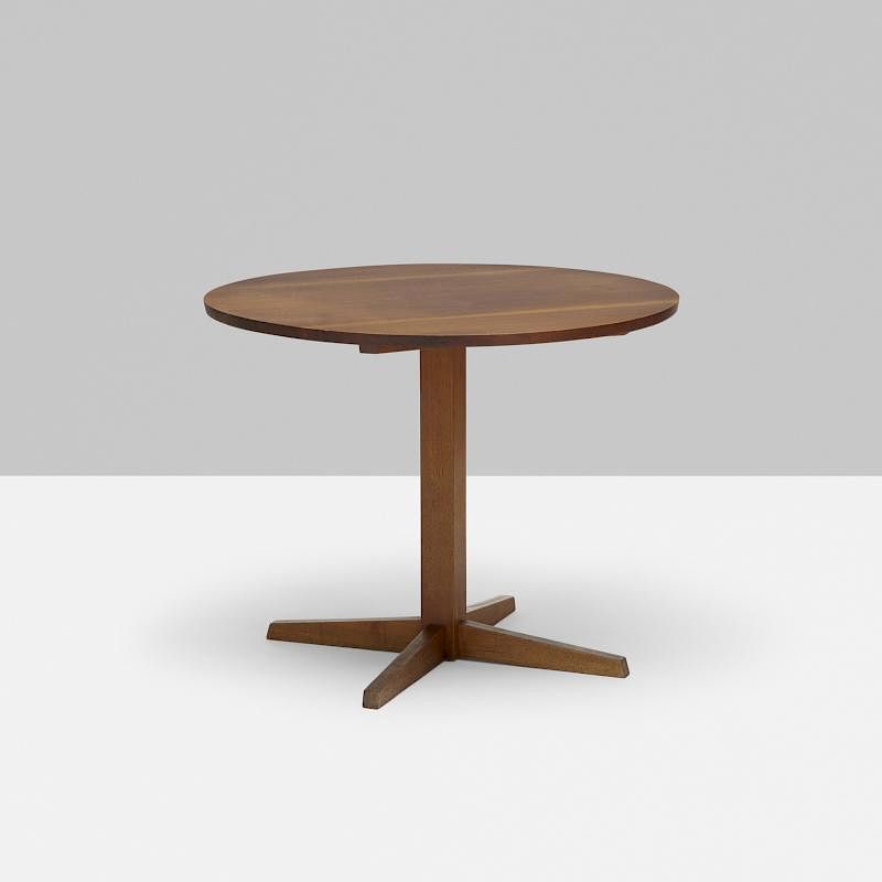 Appraisal: George Nakashima Round Pedestal table George Nakashima Round Pedestal table