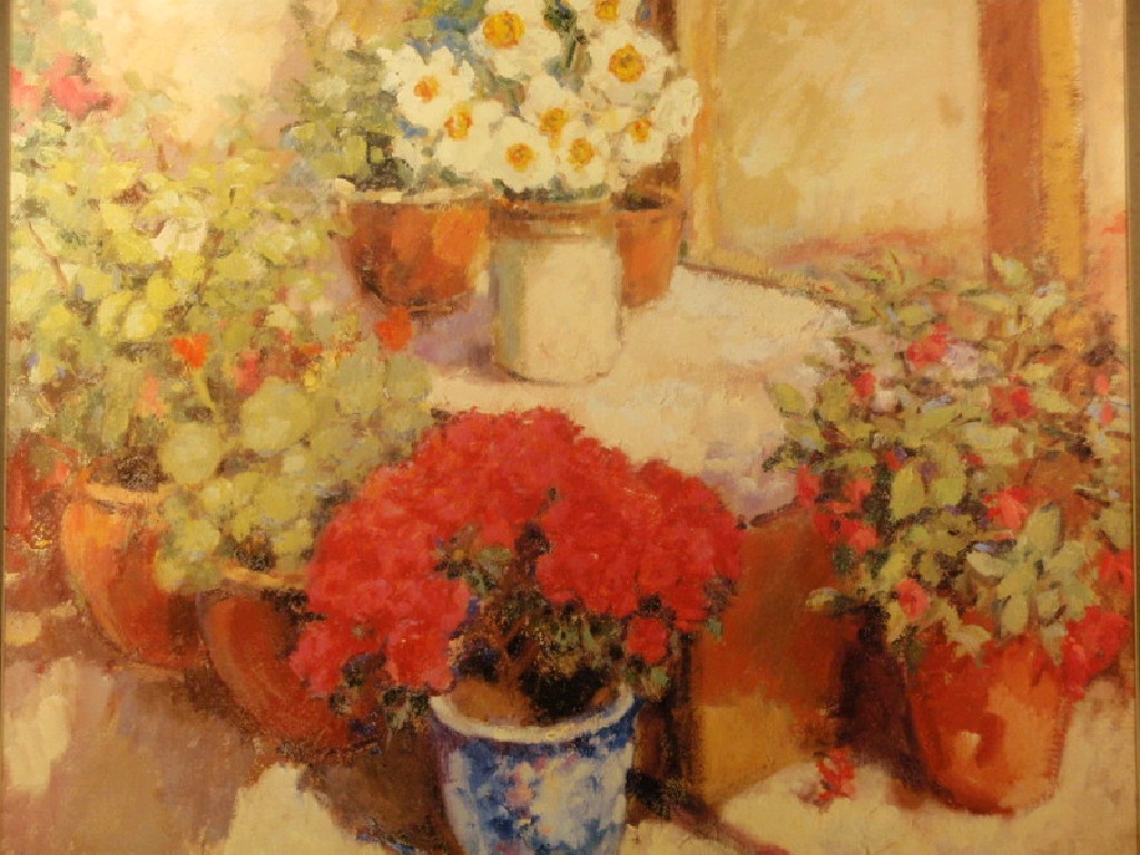 Appraisal: By and After Edward Nevitt A study of potted plants